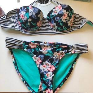 Floral bathing suit